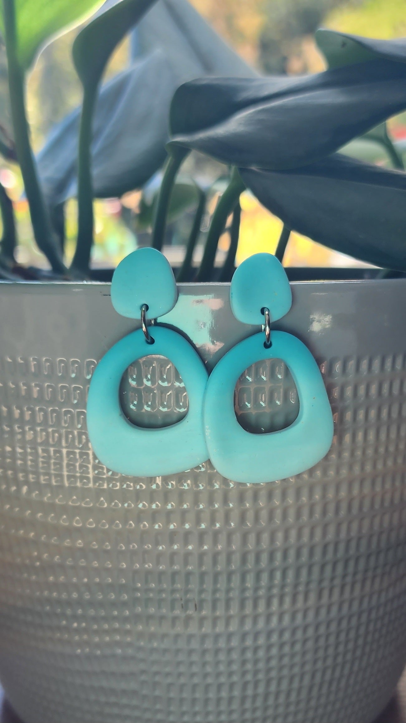 Blue Fade Dangle Earrings