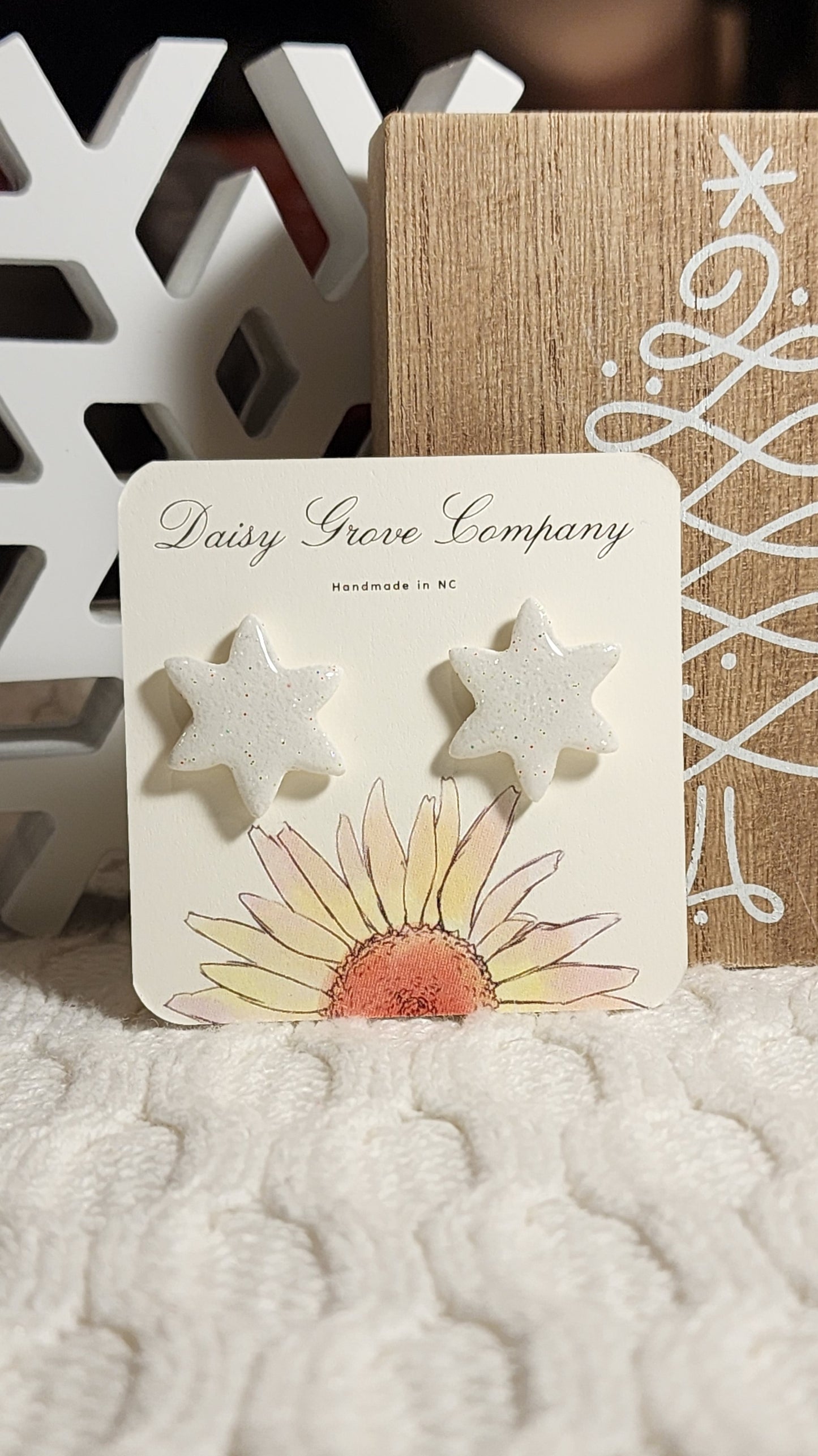 Sparkle & Shine Snow Flake Studs