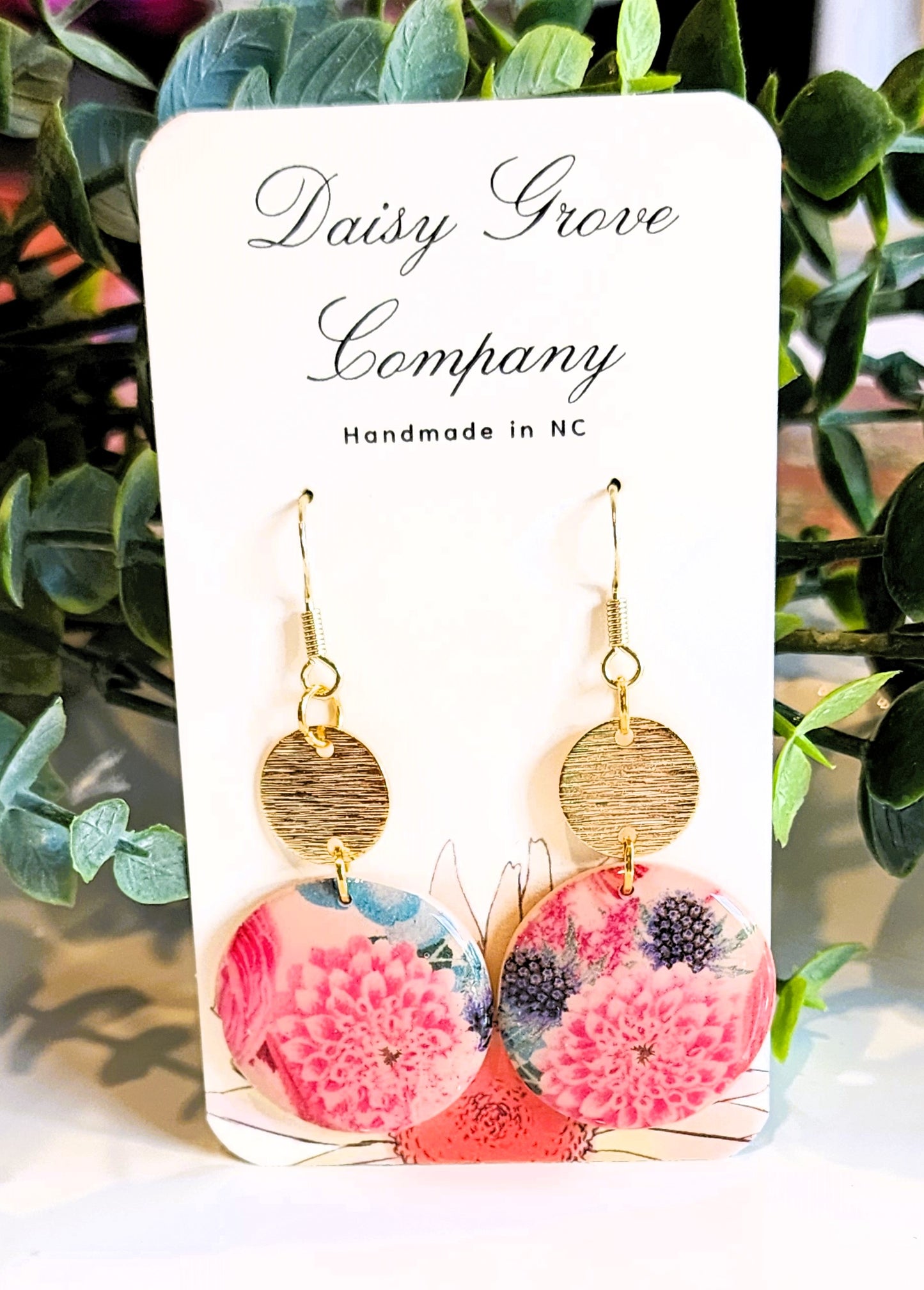 Spring Flowers Dangle Earrings