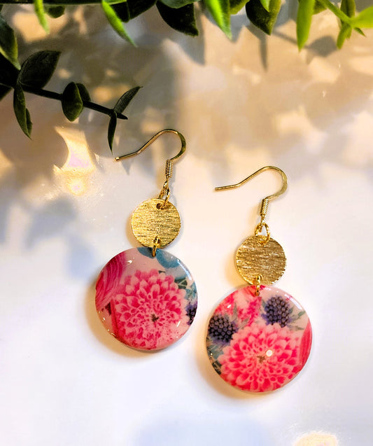 Spring Flowers Dangle Earrings