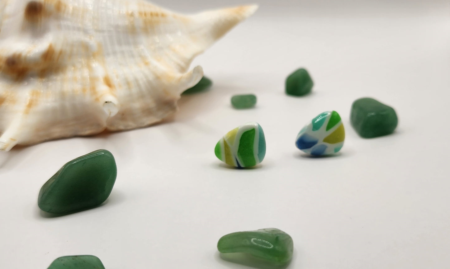 Sea Glass Studs