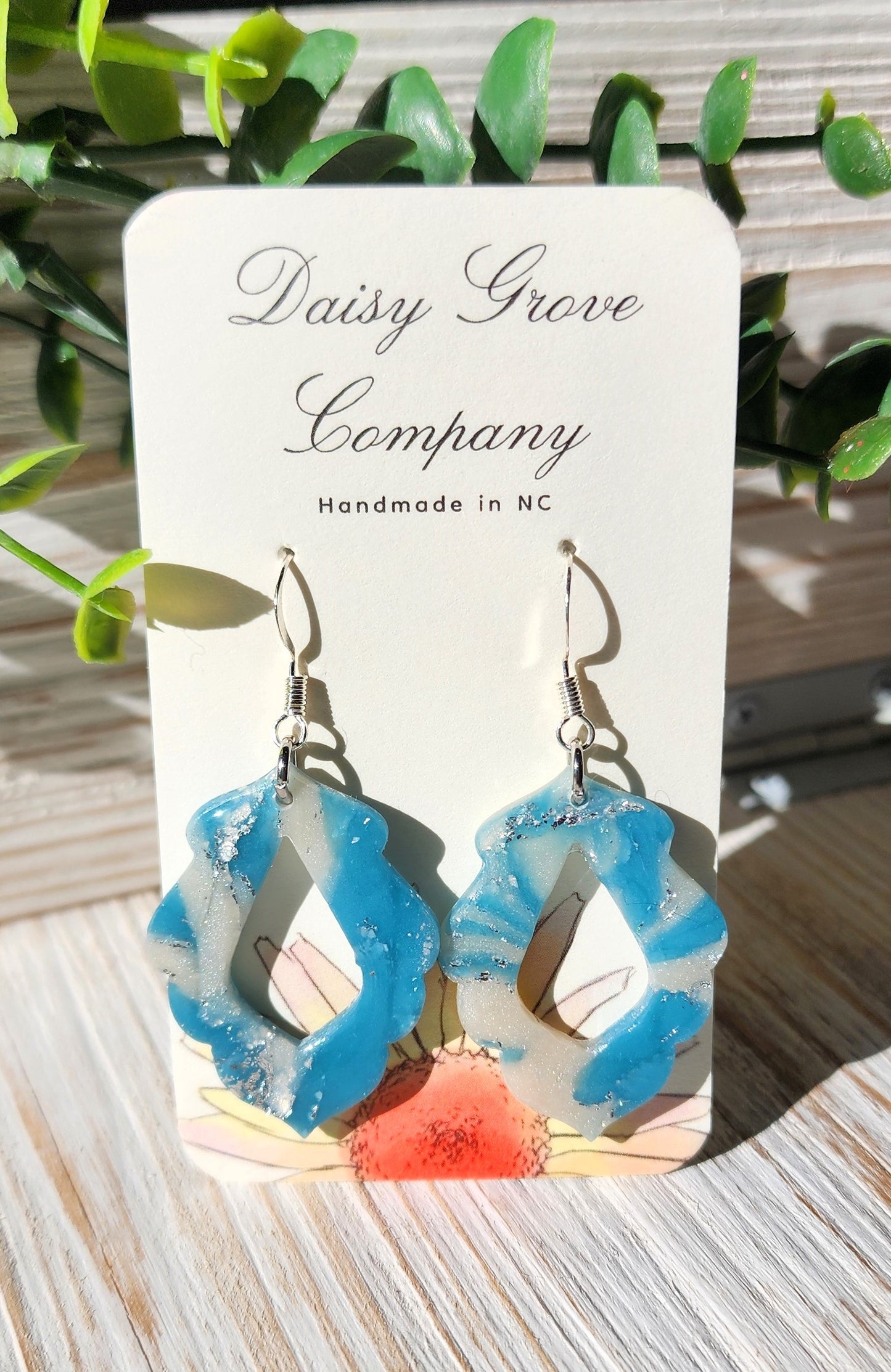 Blue Sky Scalloped Dangles