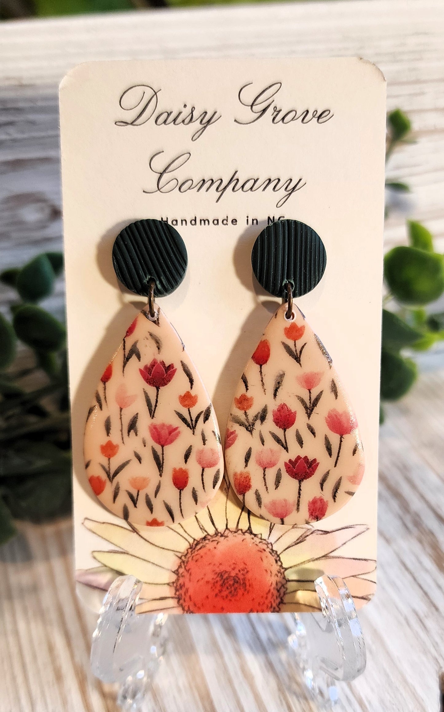 Tulip Tear Drop Dangles