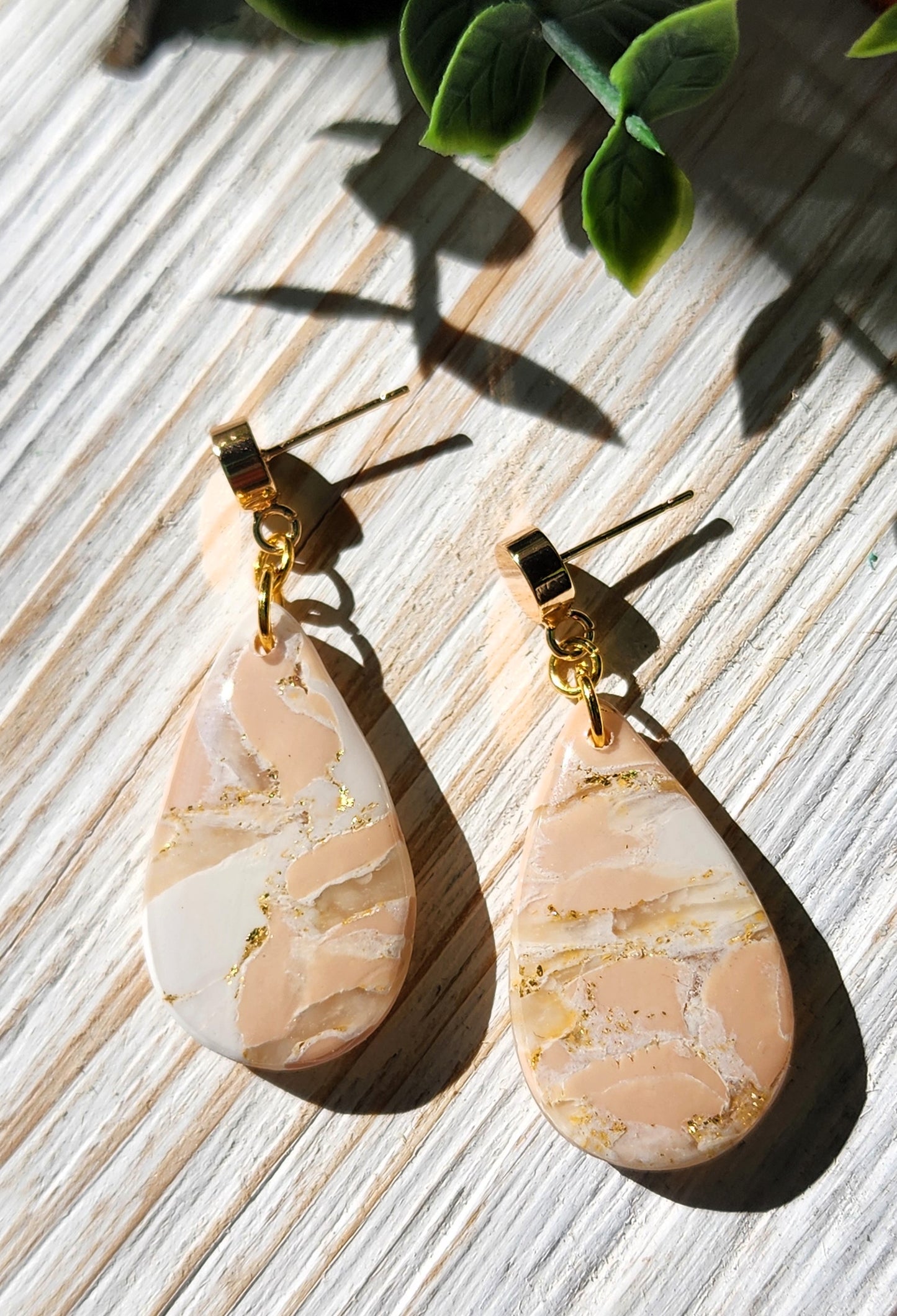 Rose Quartz Tear Drop Dangles