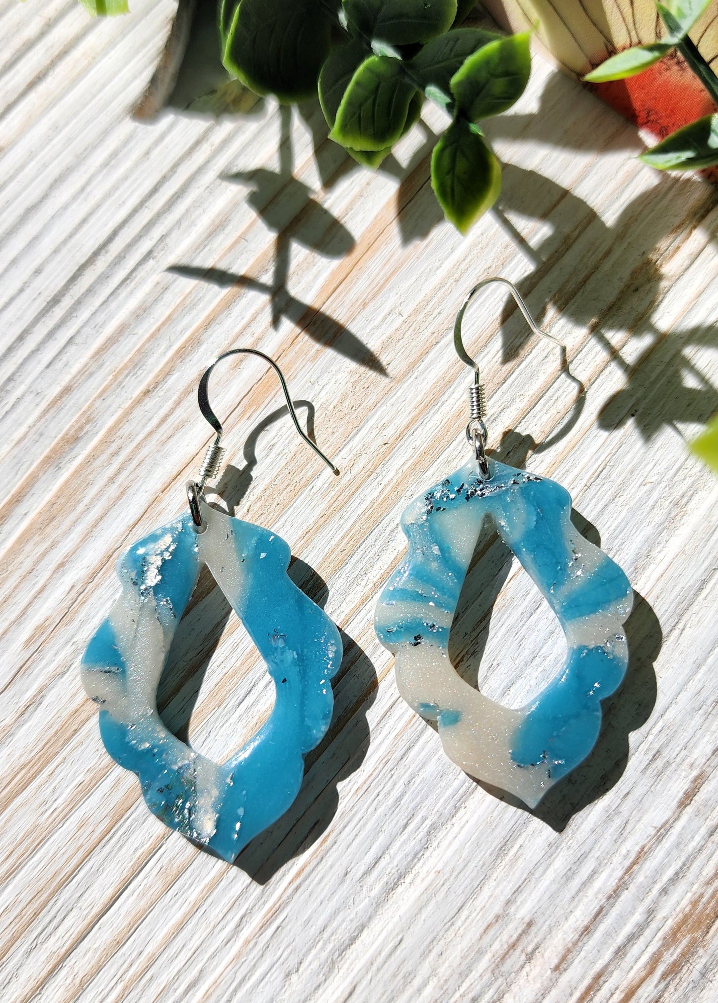 Blue Sky Scalloped Dangles