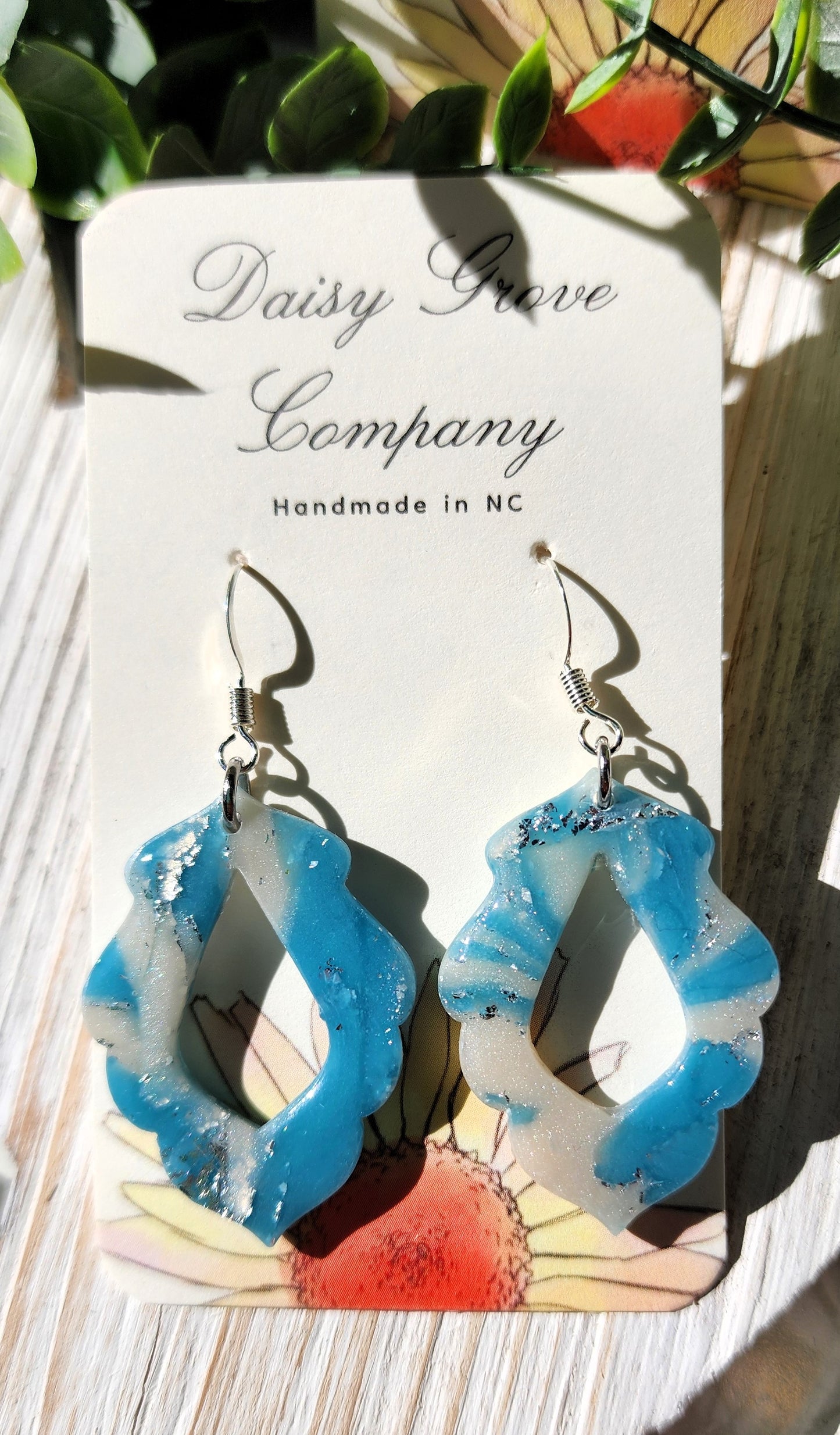 Blue Sky Scalloped Dangles